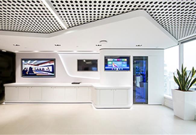 合肥科技公司展廳裝修設計，以科技產品為主角的展示空間