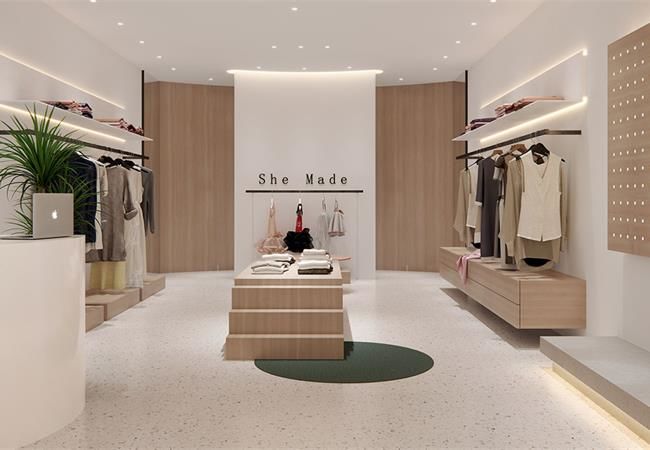 人性化現(xiàn)代合肥服裝店裝修效果給人感覺(jué)，就是一種享受